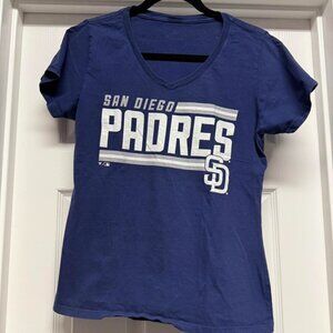 Fanatics Women's Blue and Navy T-shirt